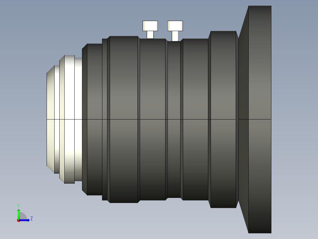 基恩士CV-L3_kc图纸模型左视图