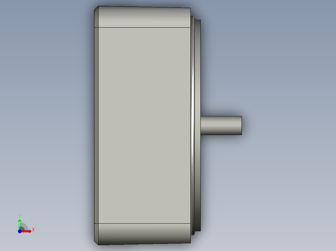 MX6G10XB微型齿轮调速马达前视图