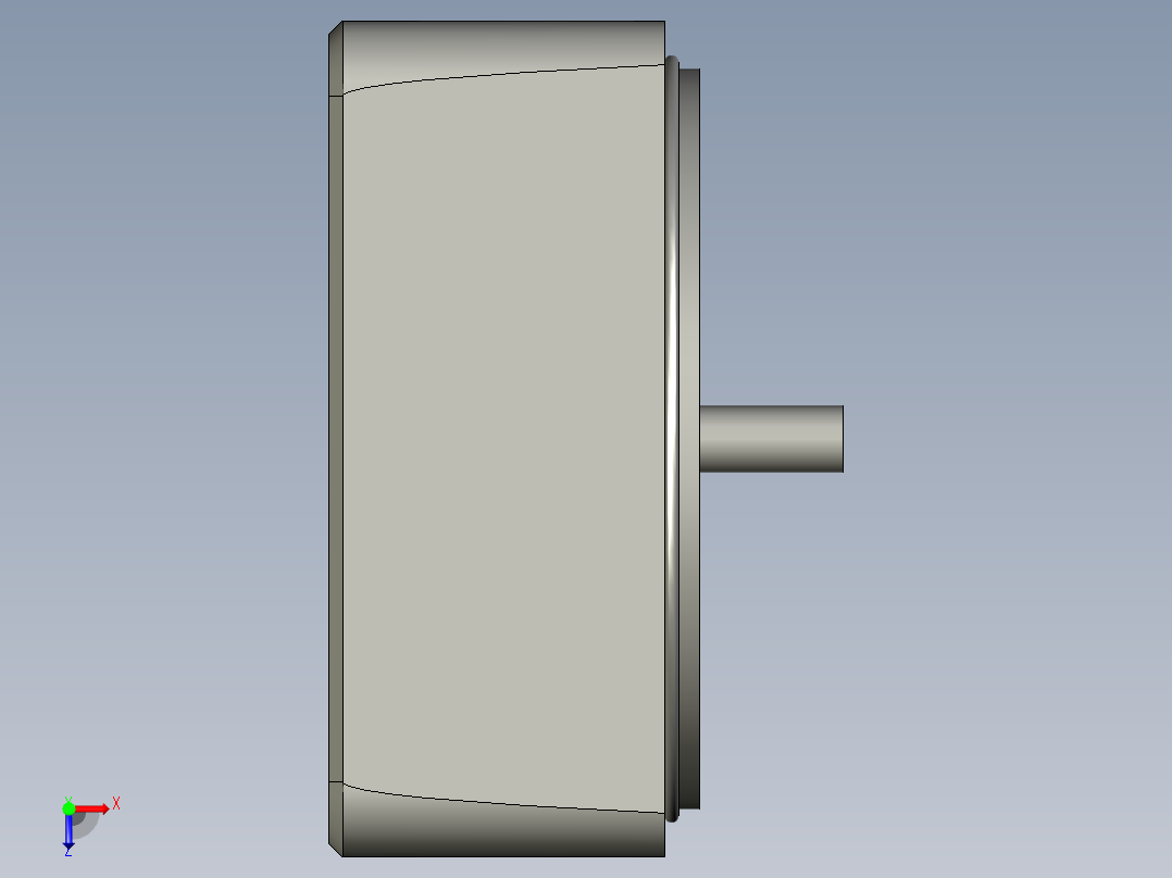 MX6G10XB微型齿轮调速马达俯视图