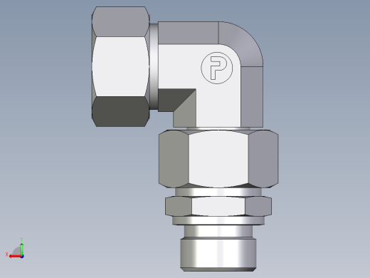 卡套式工业通用硬管接头EO_Assembled_adjustable_standpipe_elbow_EVW22LR71后视缩略图