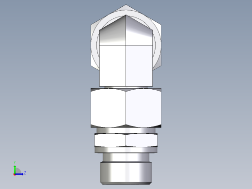 卡套式工业通用硬管接头EO_Assembled_adjustable_standpipe_elbow_EVW22LR71左视缩略图