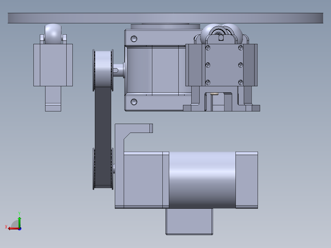 6工位旋转台后视图