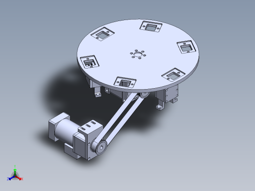6工位旋转台正等轴测缩略图