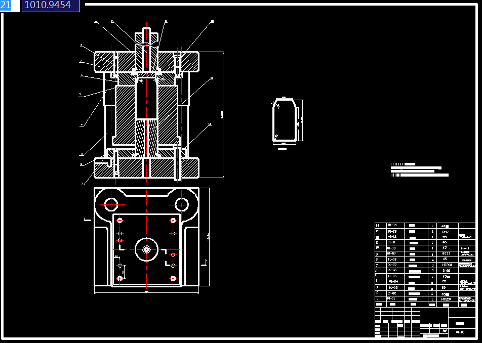 气瓶冲压成形工艺及模具设计落料拉伸复合模、缩口模【全套21张CAD图】