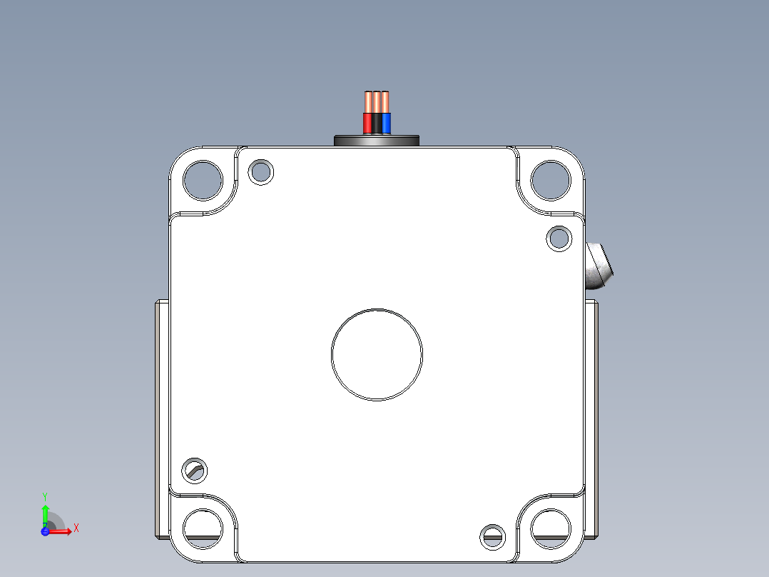 滚珠丝杠套装组合（直径16mm 行程50mm）前视图