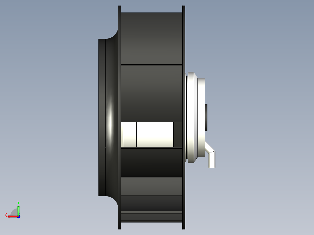 离心风机EBM225后视图