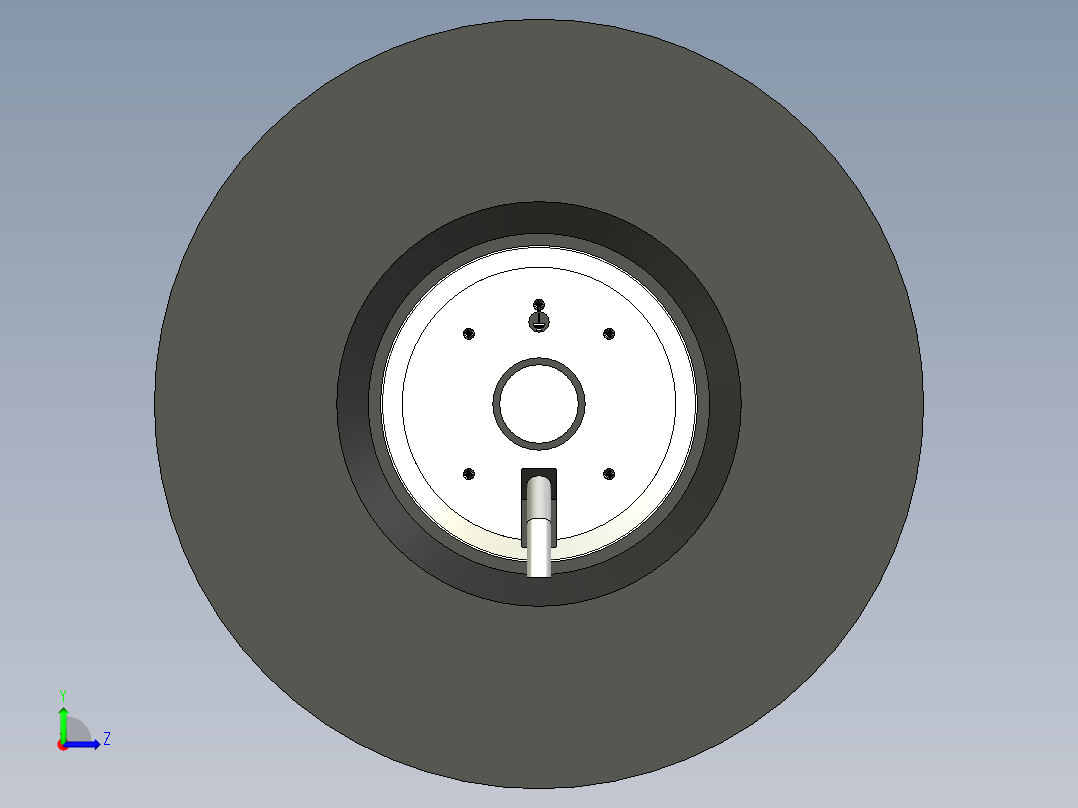 离心风机EBM225左视图