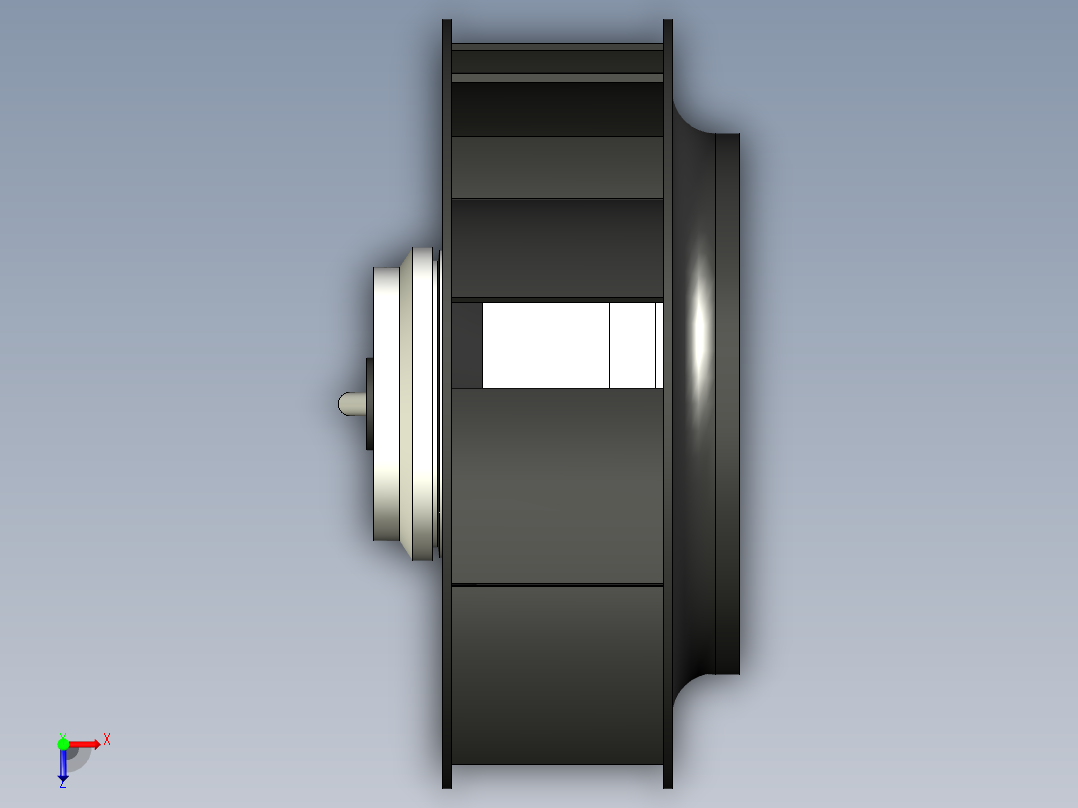 离心风机EBM225俯视图