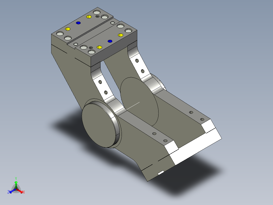 德克斯TUNKERS气缸数模A01_SCHWENKTRAVERSE_233546主视图