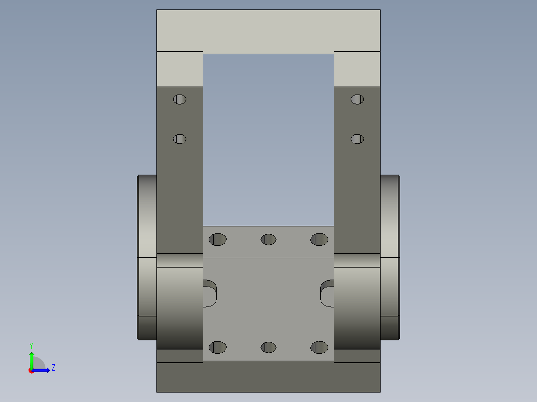 德克斯TUNKERS气缸数模A01_SCHWENKTRAVERSE_233546左视图