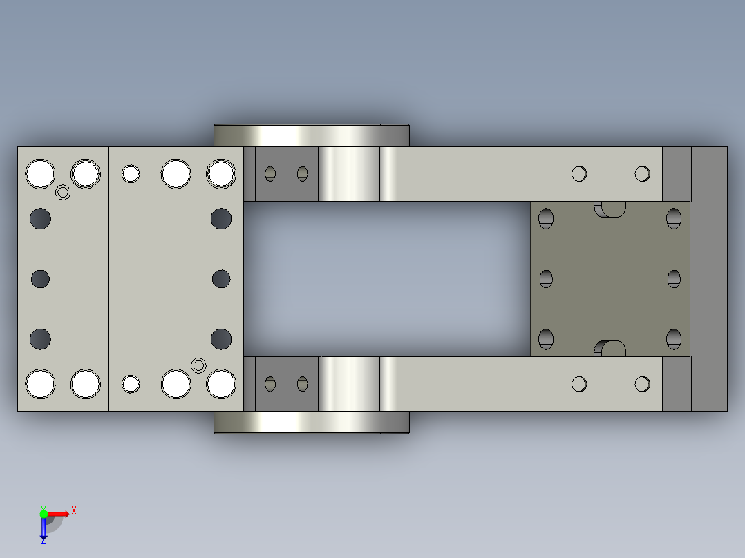 德克斯TUNKERS气缸数模A01_SCHWENKTRAVERSE_233546俯视图