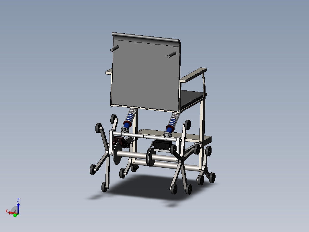 电动楼梯轮椅模型