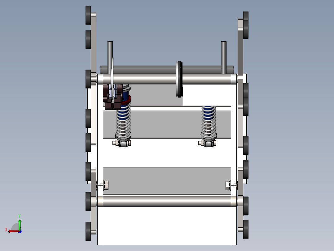 电动楼梯轮椅模型后视图