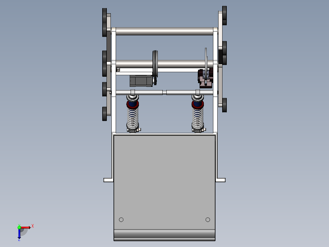 电动楼梯轮椅模型俯视图