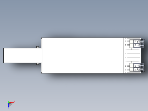 低平板半挂（带弹簧爬梯）535450俯视缩略图