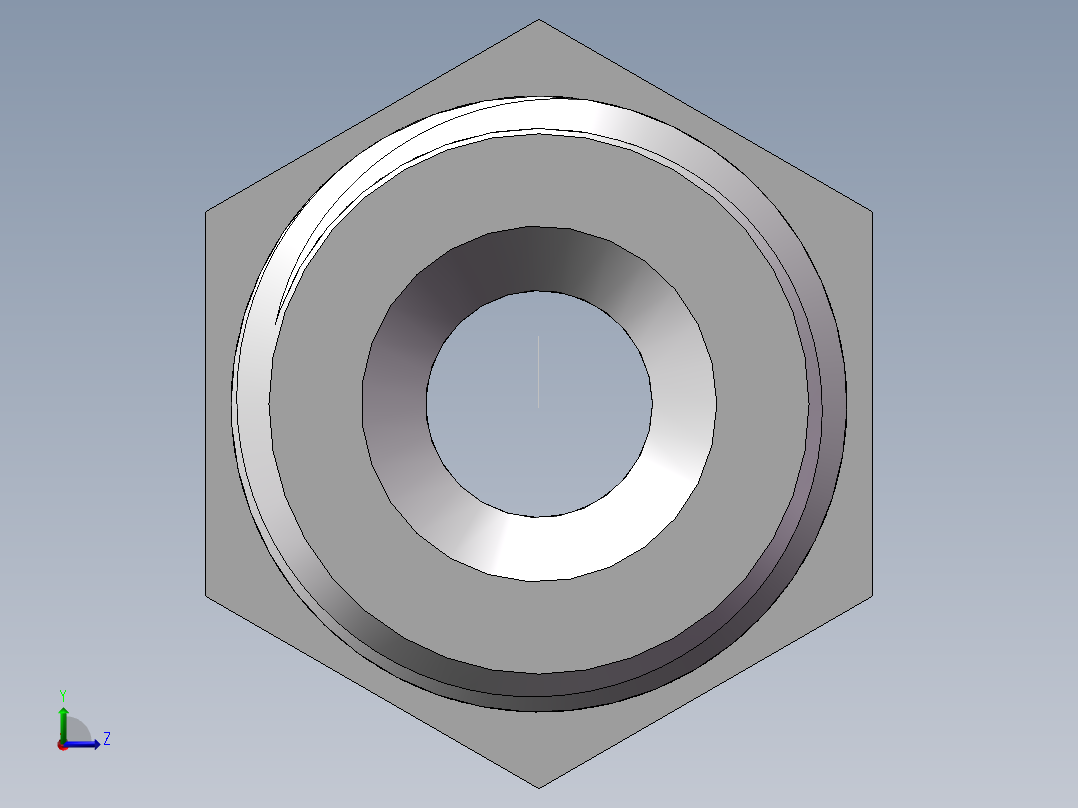 水管接头-有边 [DN10X10.5]左视图