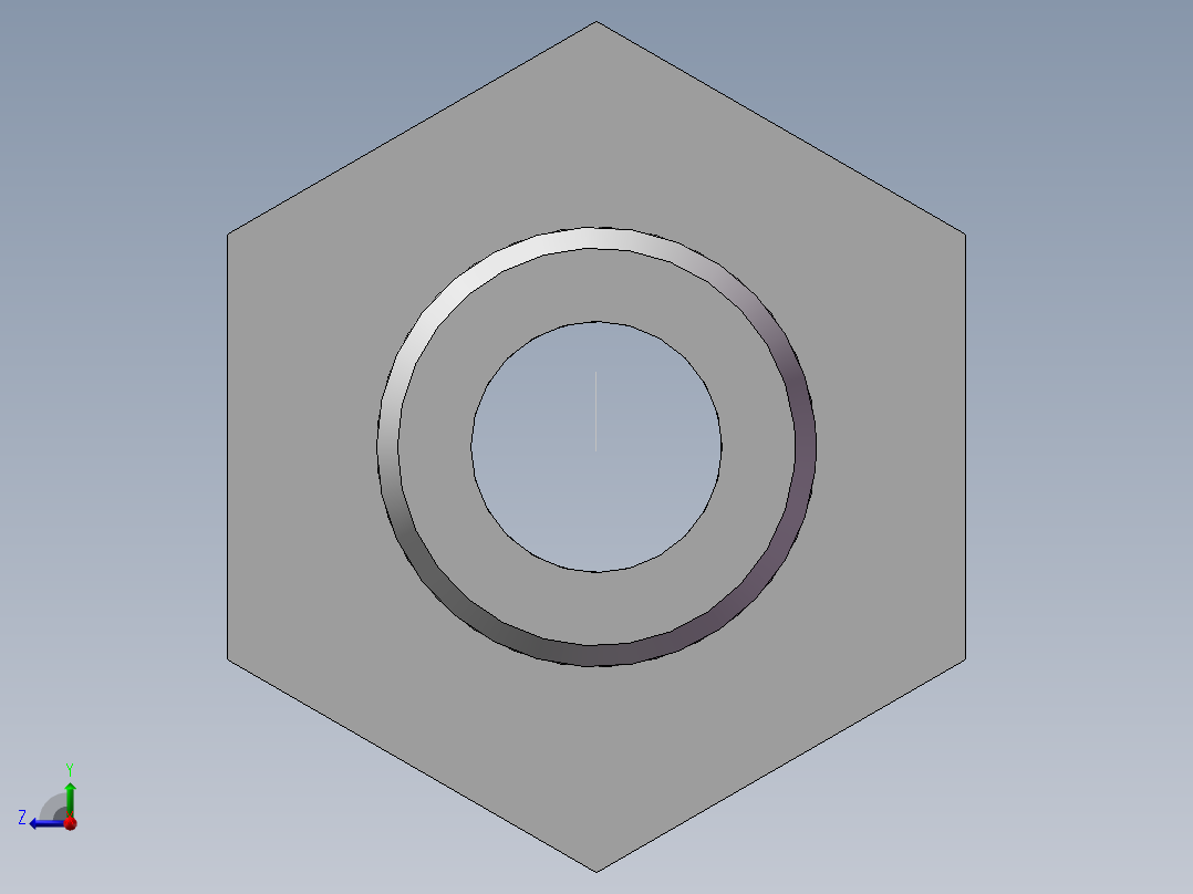水管接头-有边 [DN10X10.5]右视图