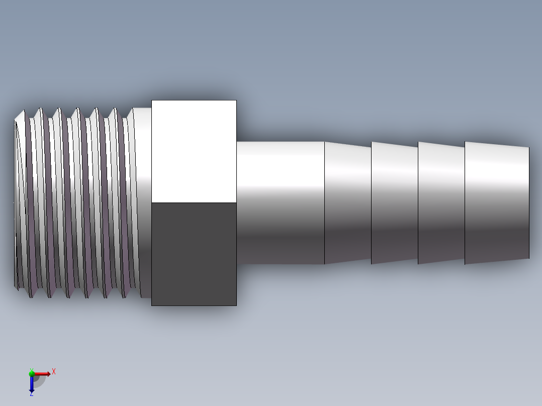 水管接头-有边 [DN10X10.5]俯视图