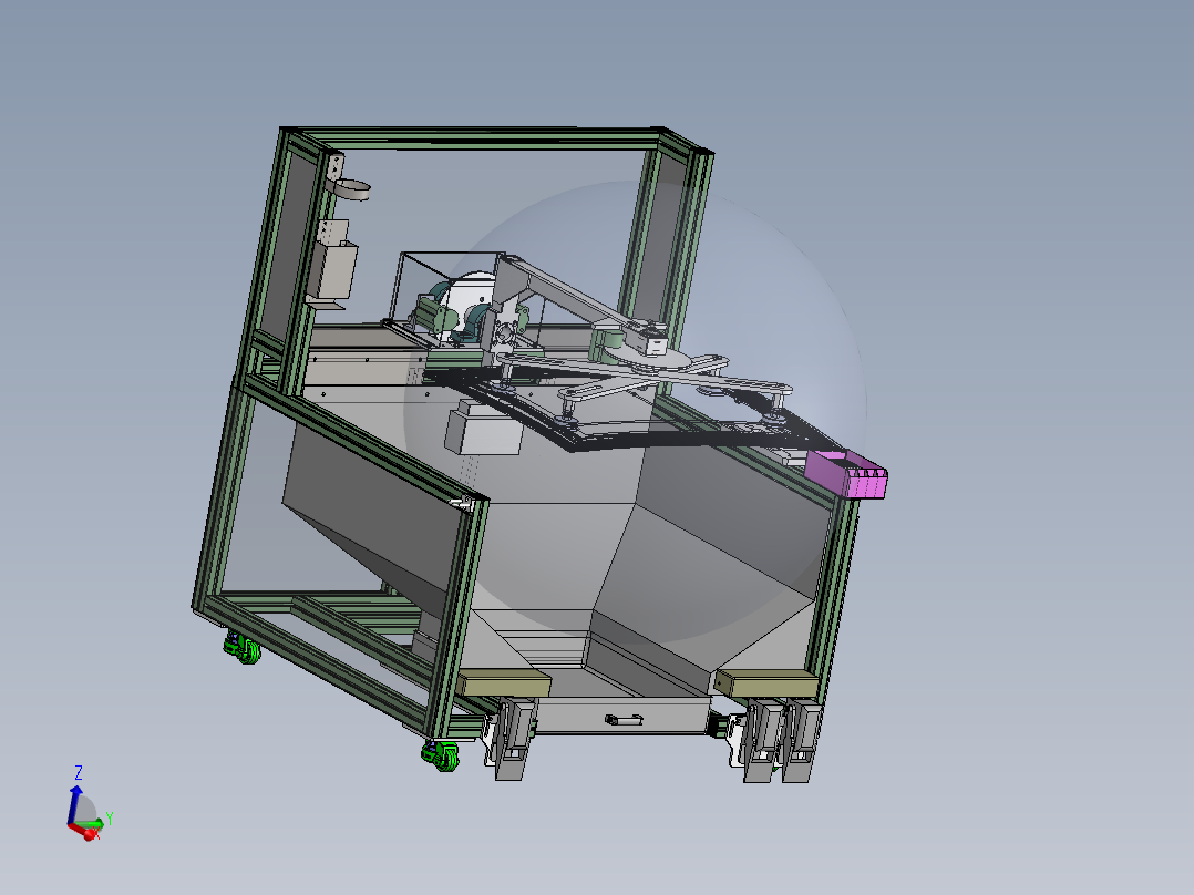 汽车天窗GPA修边打磨工作站（sw18可编辑+工程图+BOM）