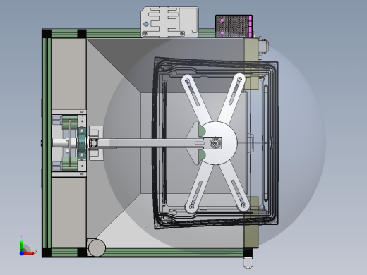 汽车天窗GPA修边打磨工作站（sw18可编辑+工程图+BOM）前视缩略图