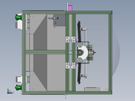 汽车天窗GPA修边打磨工作站（sw18可编辑+工程图+BOM）左视缩略图