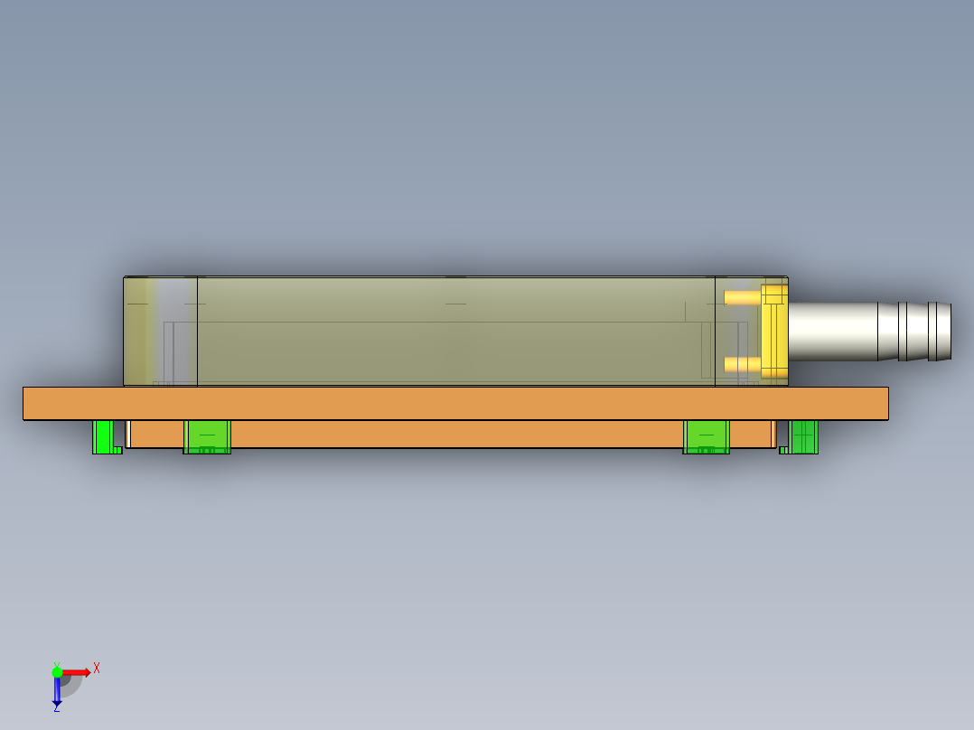 UP5502-A笔记本CNC工装夹具三维模型-CNC1-210615俯视图