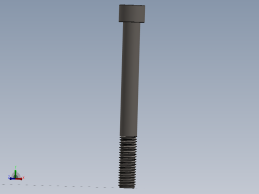 Screw_DIN_912_M12x115_A2.SLDPRT公制内六角螺钉主视缩略图
