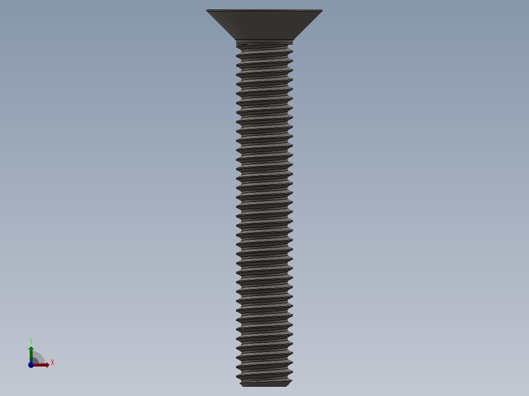 Screw_ISO_10642_M6x40_A2.SLDPRT前视图