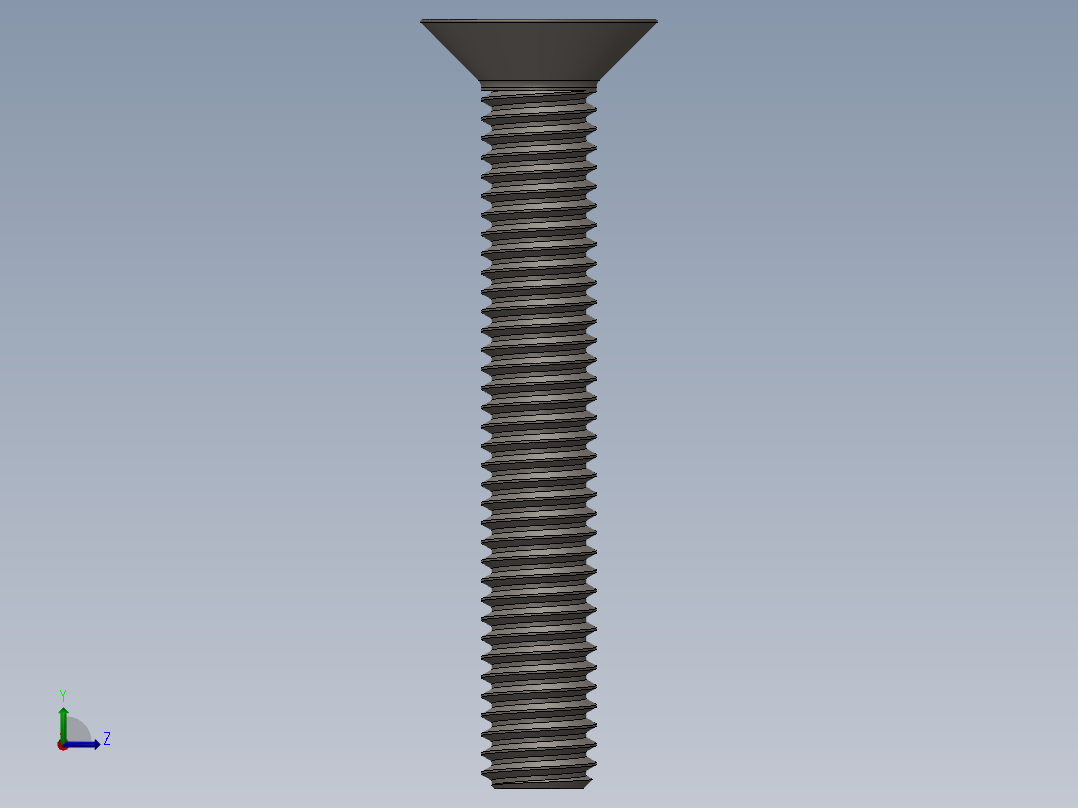 Screw_ISO_10642_M6x40_A2.SLDPRT左视图
