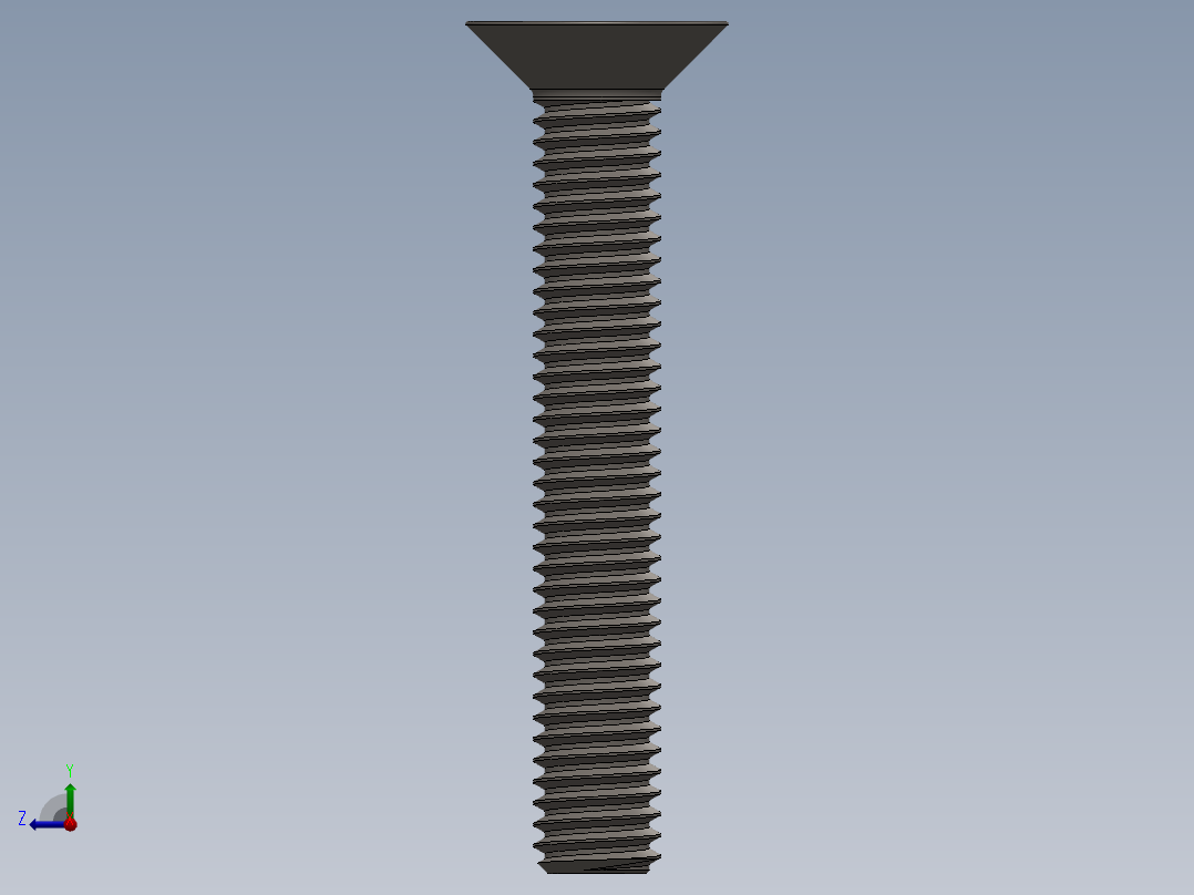 Screw_ISO_10642_M6x40_A2.SLDPRT右视图