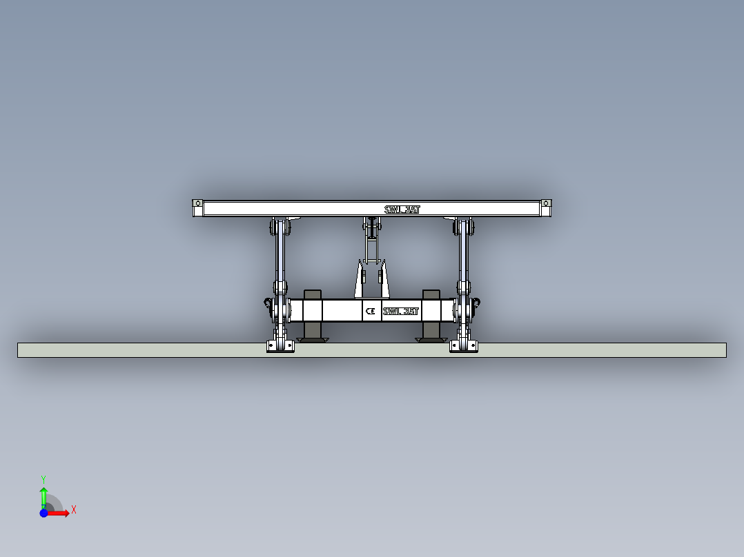 A0002635-板式舌头 35T板料提升夹具夹爪前视图