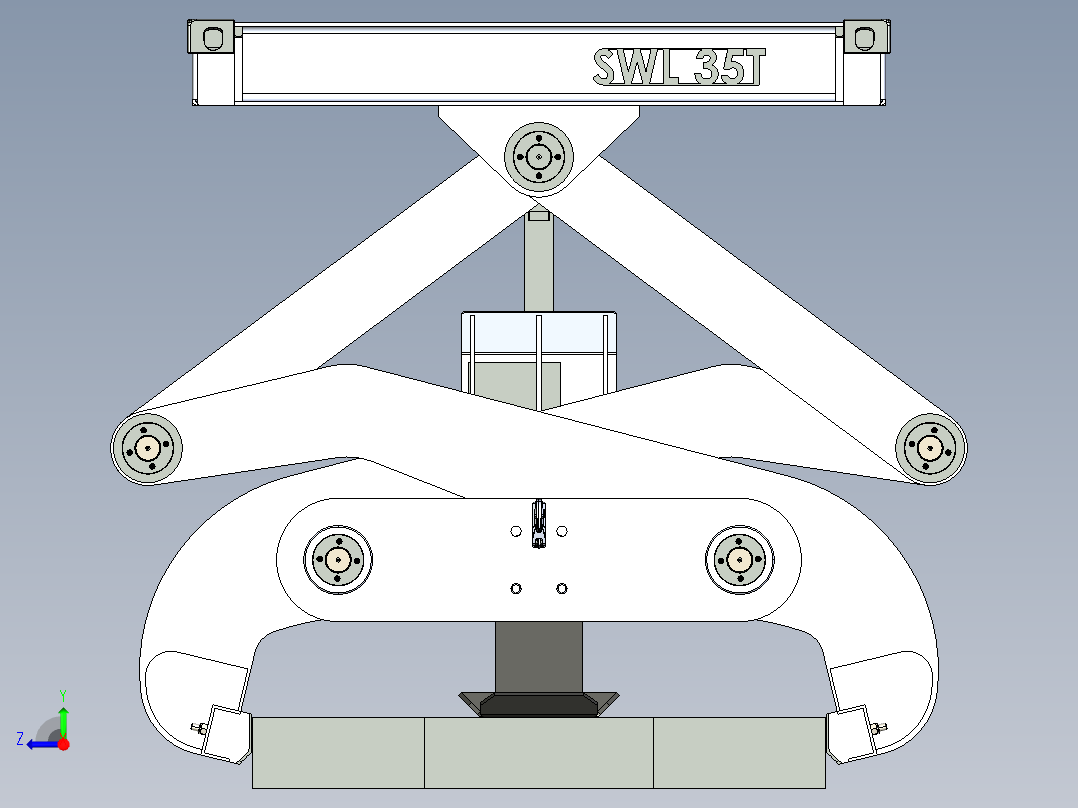 A0002635-板式舌头 35T板料提升夹具夹爪右视图