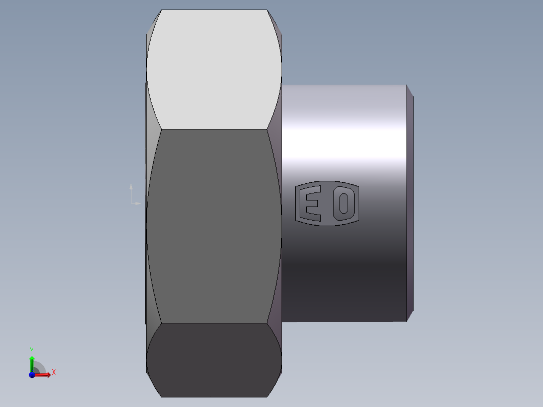 90度焊接接头、SKA42X4-前视图