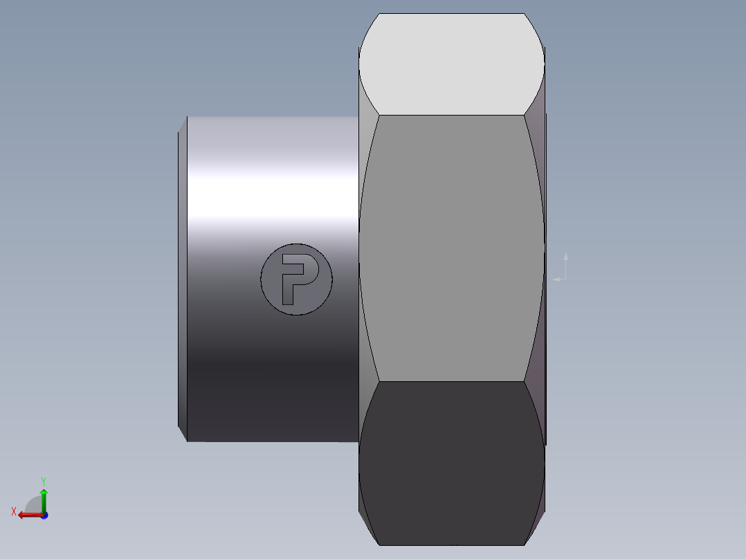 90度焊接接头、SKA42X4-后视图