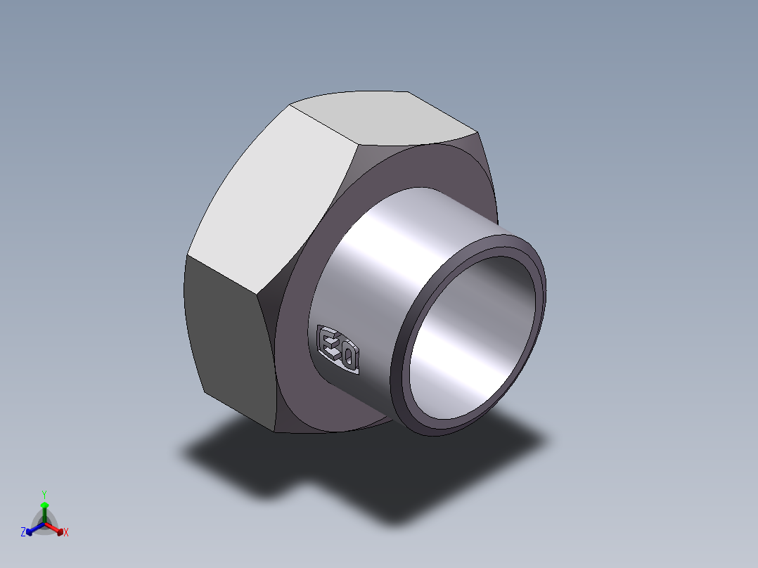 90度焊接接头、SKA42X4-正等轴测图