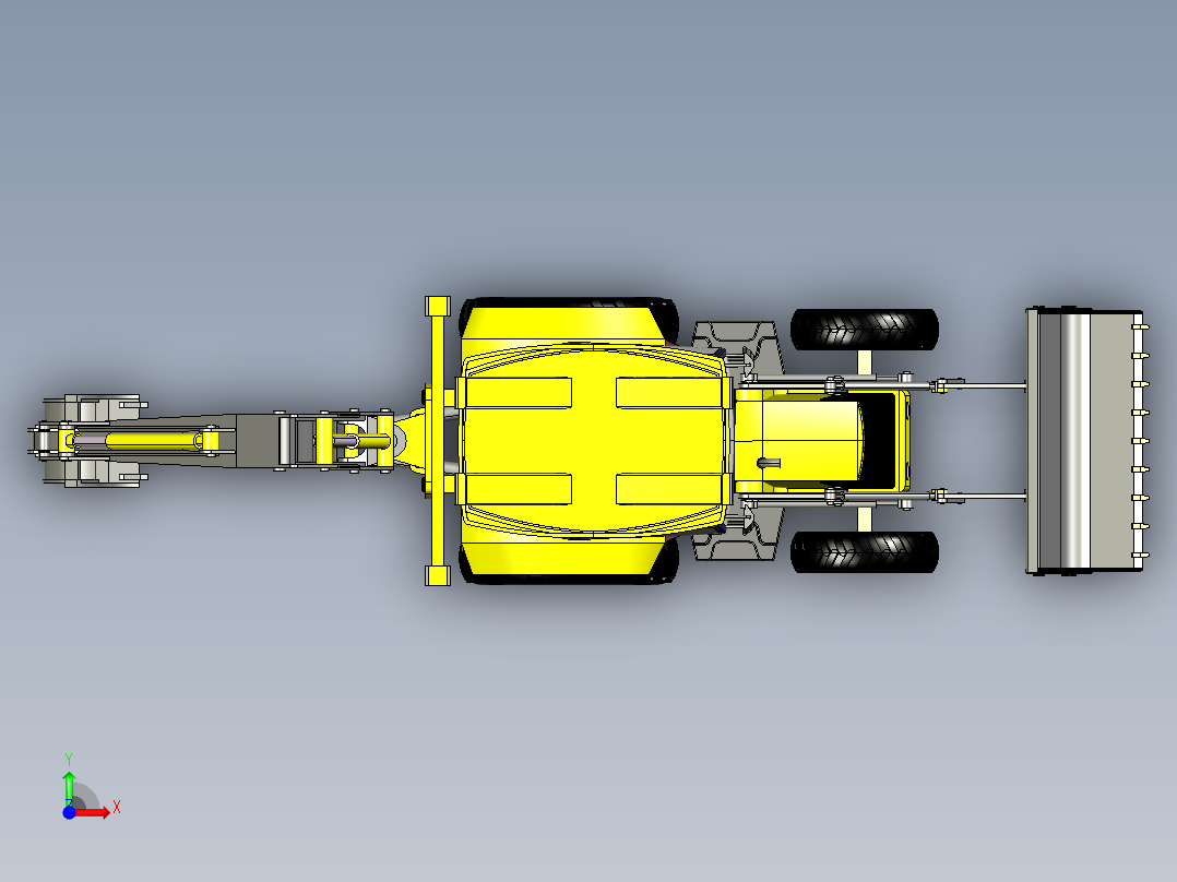 B2004848-jcb 3cx挖掘机前视图