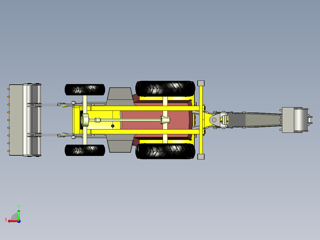 B2004848-jcb 3cx挖掘机后视图