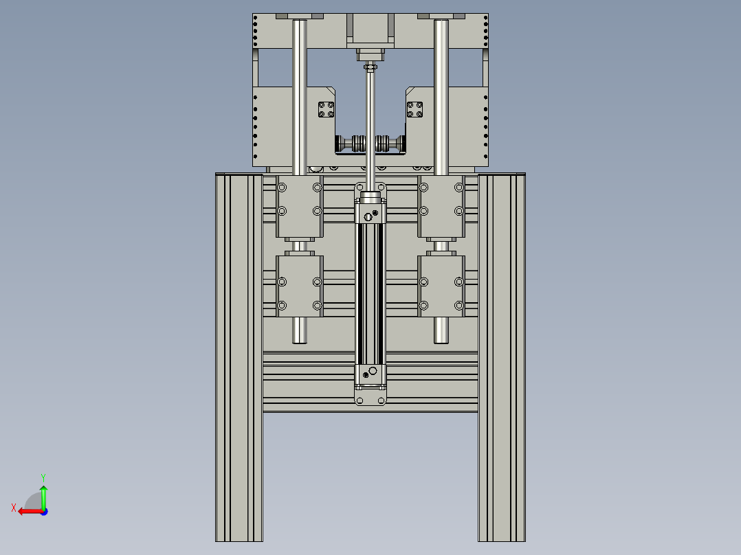 轴类产品加工后清洗与沥干工位后视图