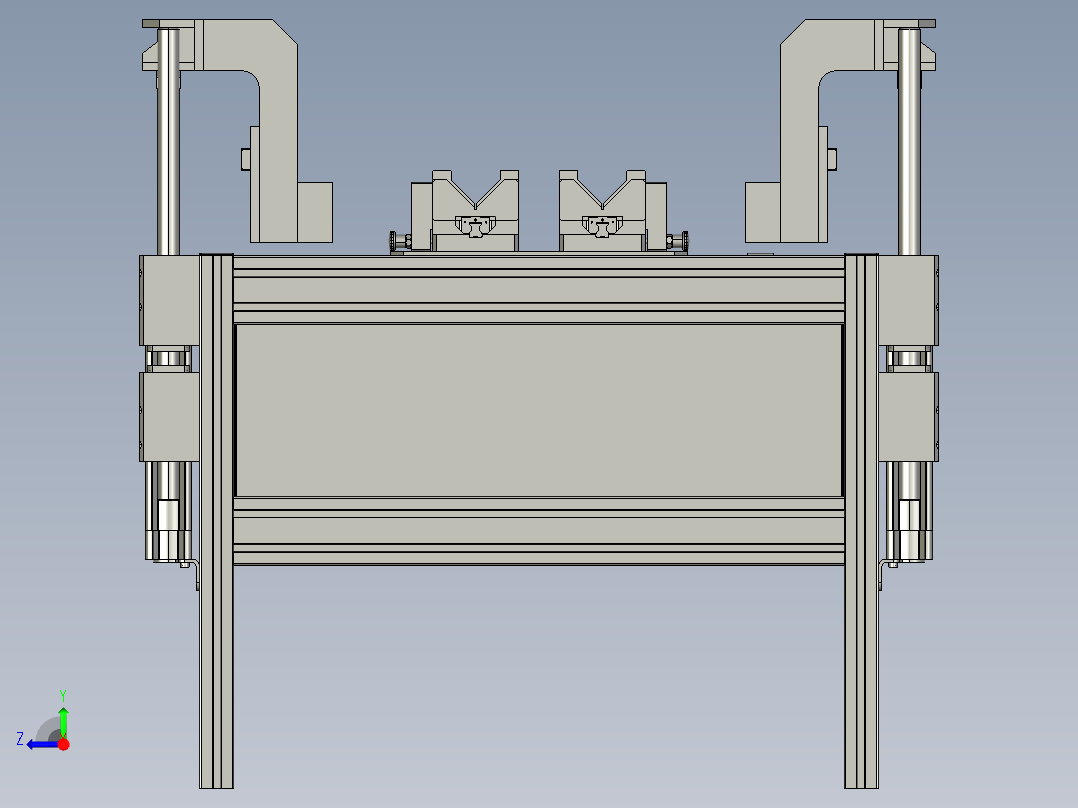 轴类产品加工后清洗与沥干工位右视图