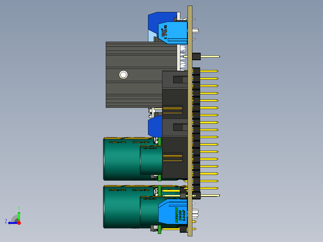 电路板、主板(54)右视图