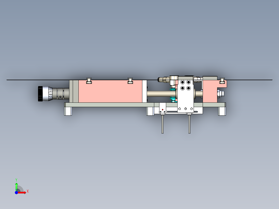 B2004792-气动给料机工作纸条送纸器前视图