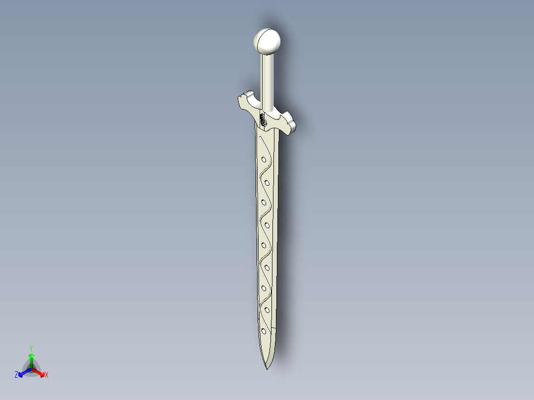 太极风之剑正等轴测图