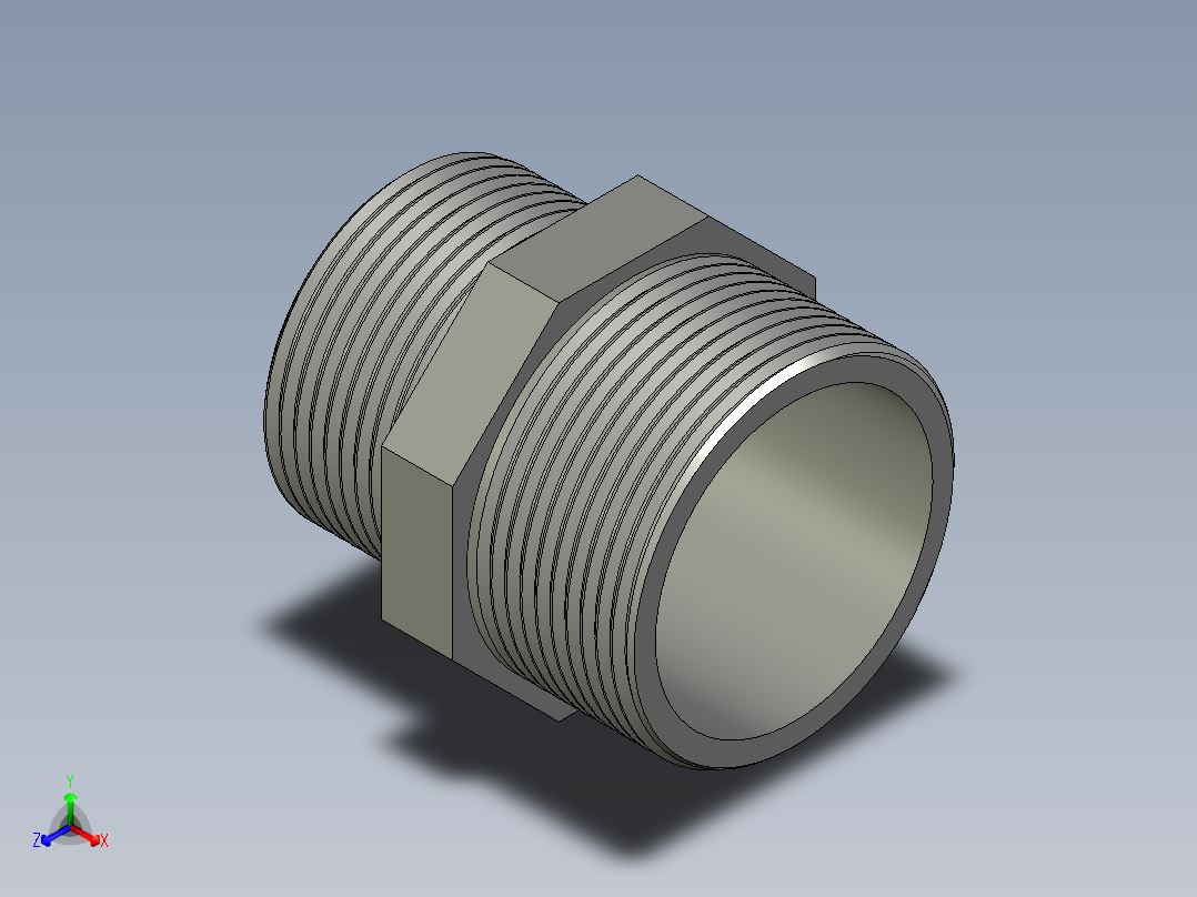 螺纹管对丝-六角异径 DN40-DN32