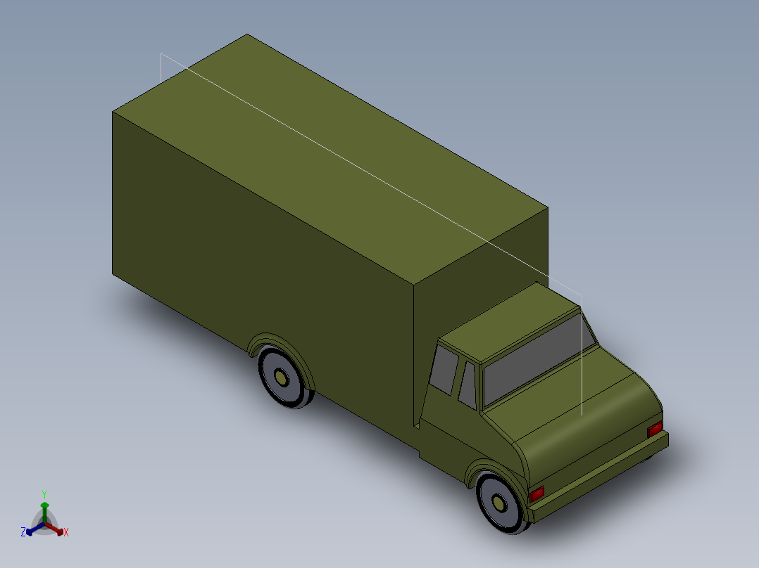 运输车正等轴测图