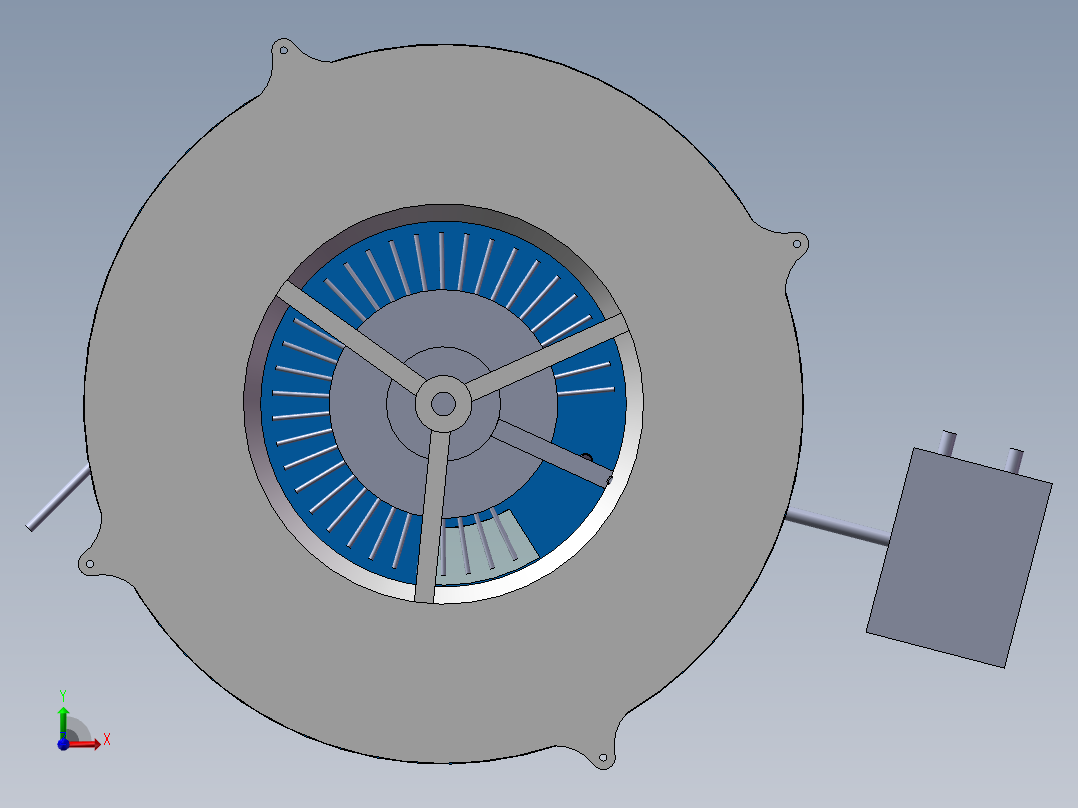 筒式蒸发器前视图