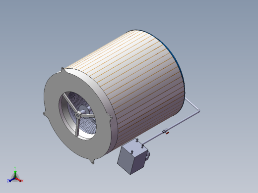 筒式蒸发器正等轴测缩略图
