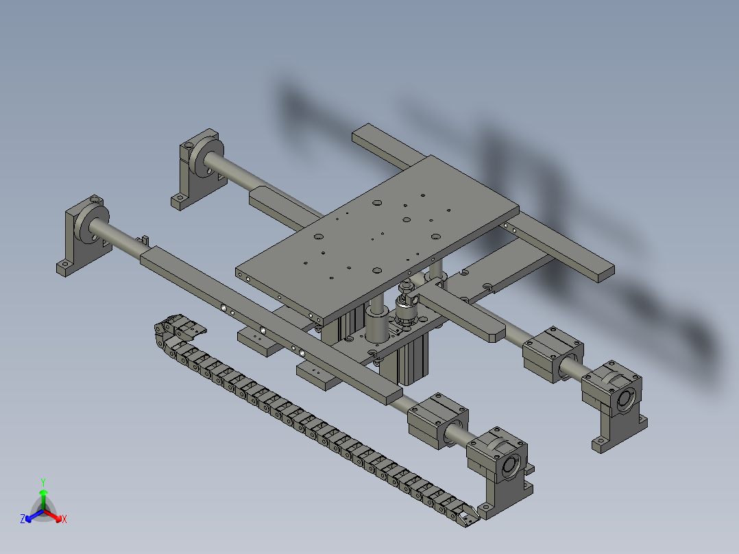 JHZB-顶升滑台总组A正等轴测图