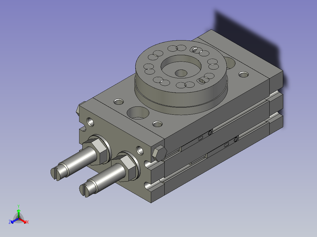 MSQB10R-M9NSLDPRT正等轴测图