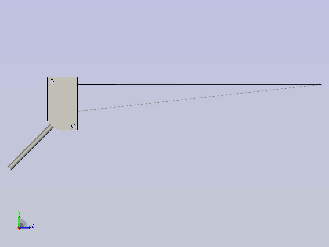 松下_激光位移传感器_HG-C1200-P左视图