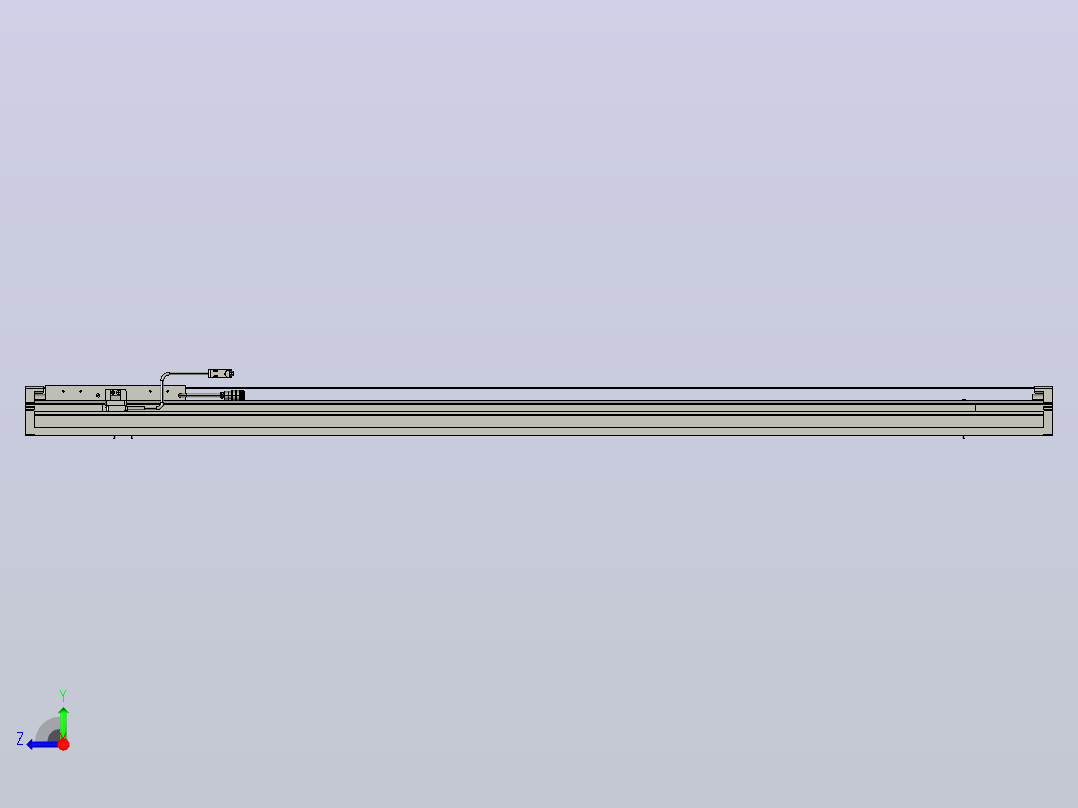 直驱直线电机轴TPA-LNP2-200-55C4-1-L1440-3-C-05-N3右视图